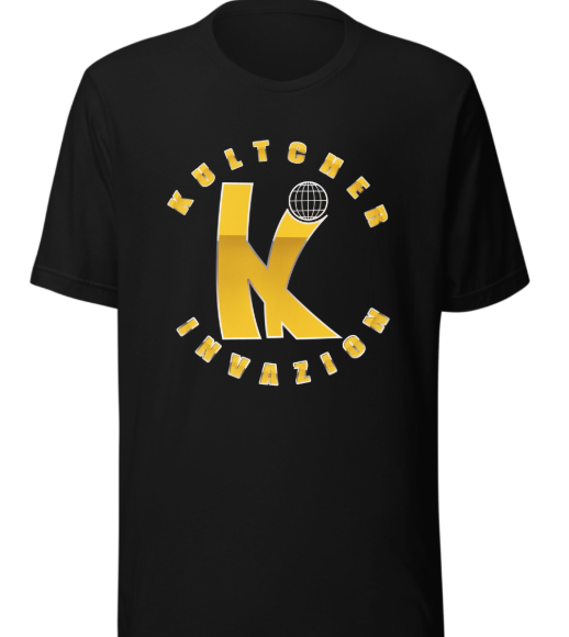 KULTCHER INVAZION Short sleeve Gold T-shirt