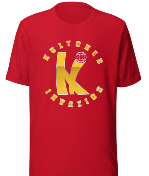 KULTCHER INVAZION Short sleeve Gold T-shirt