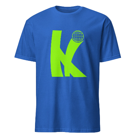 KULTCHER INVAZION Short-Sleeve Men T-Shirt plain lime green logo