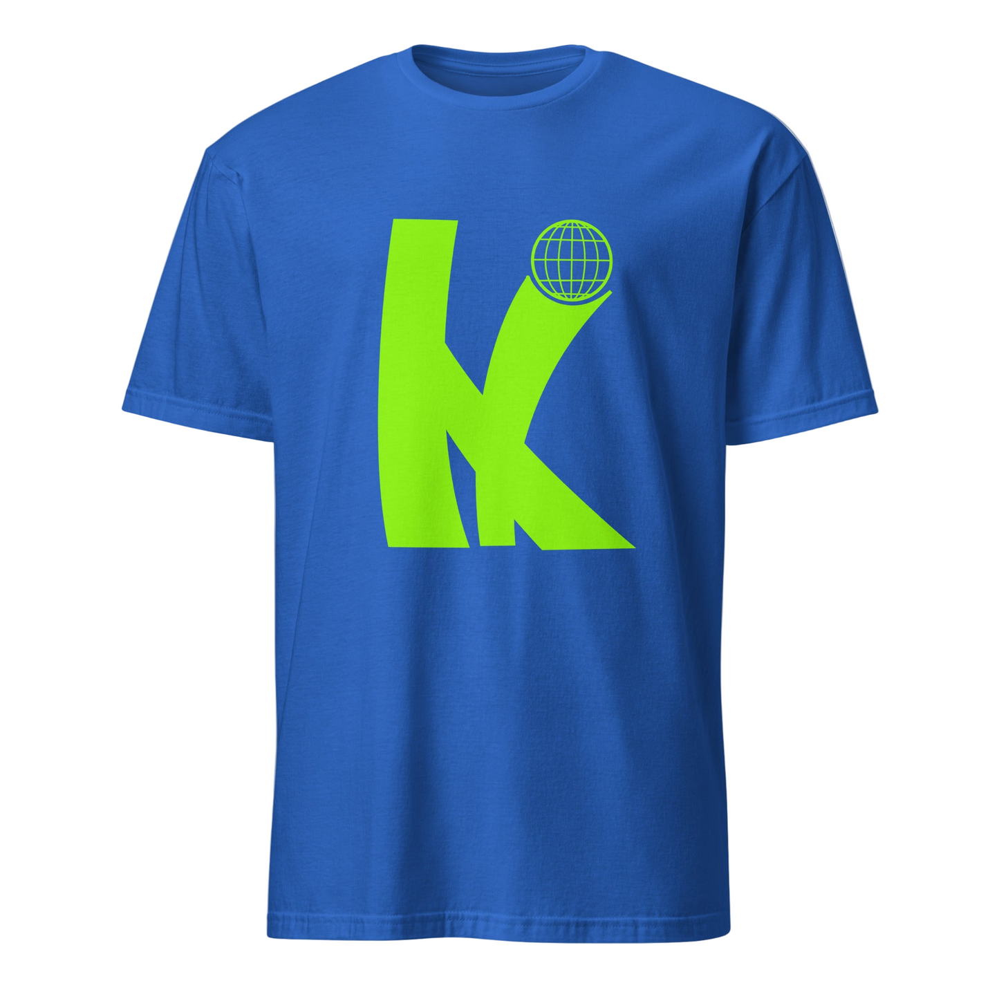 KULTCHER INVAZION Short-Sleeve Men T-Shirt plain lime green logo